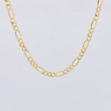 Cadena Figaro 5.65g / 20 in / 4.5mm Oro Amarillo 18K