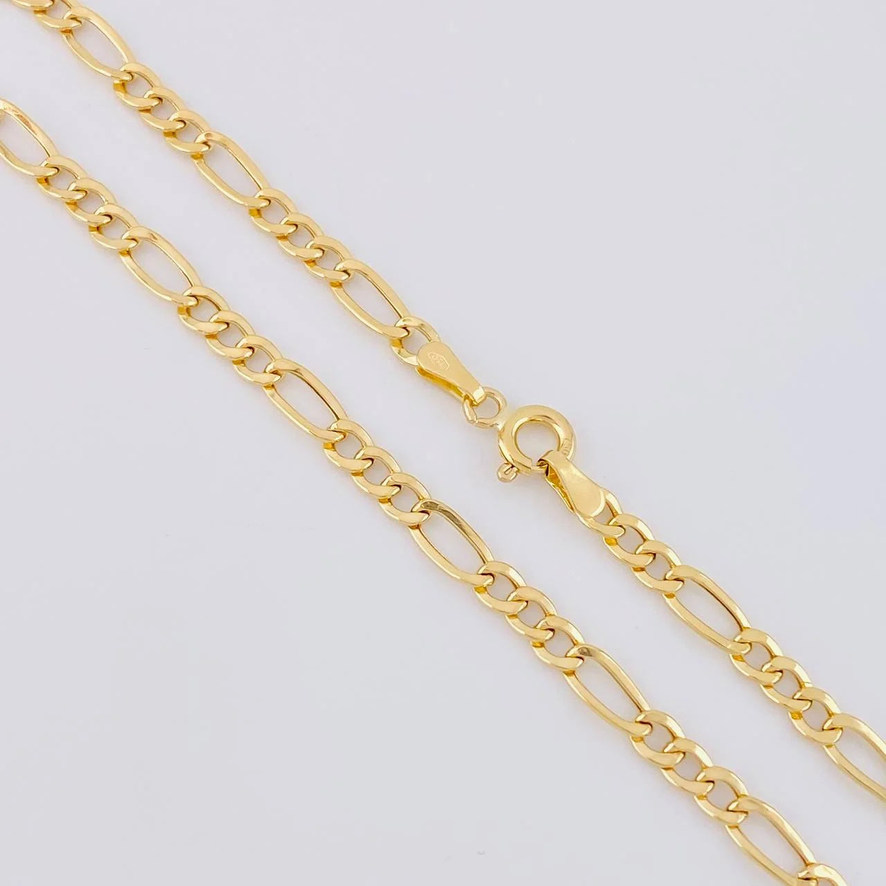 Cadena Figaro 5.65g / 20 in / 4.55mm Oro Amarillo 18K