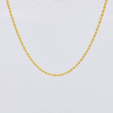 Cadena Lazo 2.2g / 24 in / 1.6mm Oro Amarillo 18K