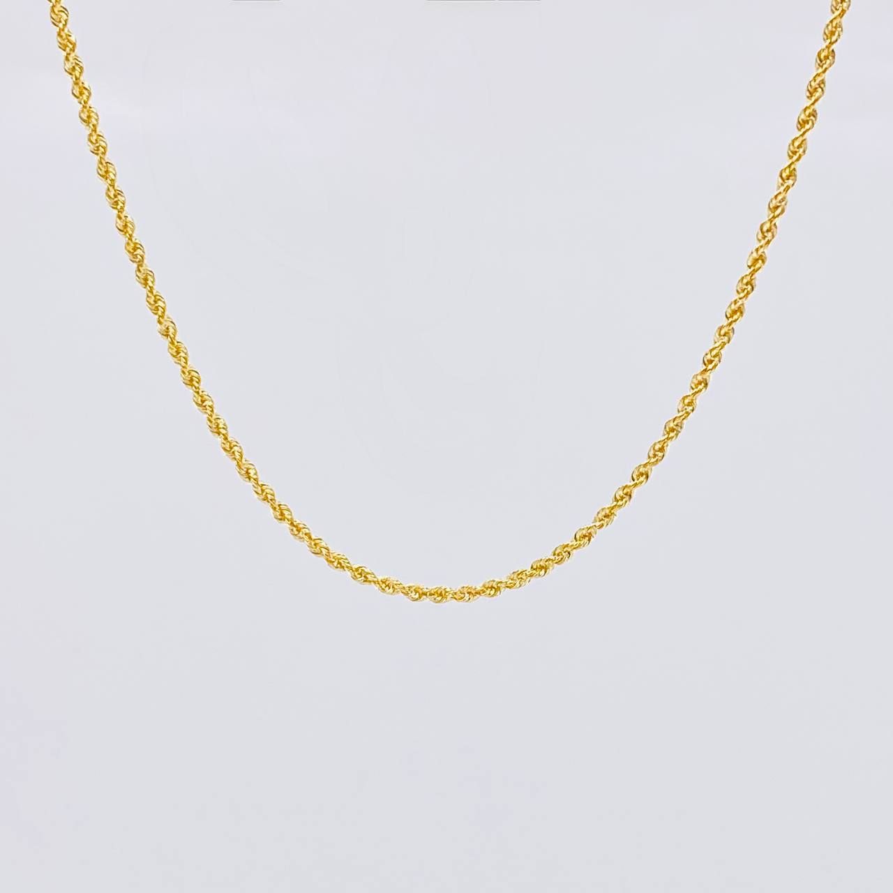 Cadena Lazo 2.1g / 24 in / 1.6mm Oro Amarillo 18K