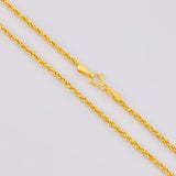 Cadena Lazo 2.2g / 24 in / 1.6mm Oro Amarillo 18K