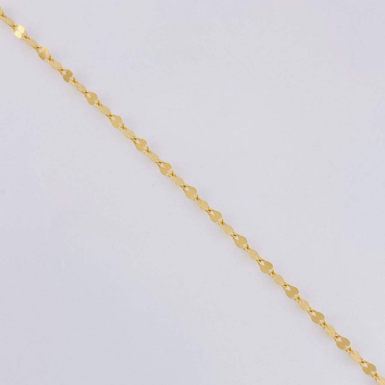 Cadena Flor Espejo 0.8g / 18 in / 1.7mm Oro Amarillo 18K