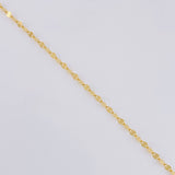 Cadena Flor Espejo 0.8g / 18 in / 1.7mm Oro Amarillo 18K
