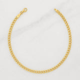 Pulso Cubano 2.5g / 7 3/4 in / 3.2mm Oro Amarillo 18K