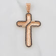 Dije Cruz 4.95g / 1 3/4 in Oro Rosa 18K