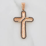 Dije Cruz 4.95g / 1 3/4 in Oro Rosa 18K