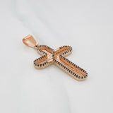 Dije Cruz 4.95g / 1 3/4 in Oro Rosa 18K