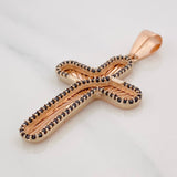 Dije Cruz 4.95g / 1 3/4 in Oro Rosa 18K