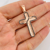 Dije Cruz 4.95g / 1 3/4 in Oro Rosa 18K