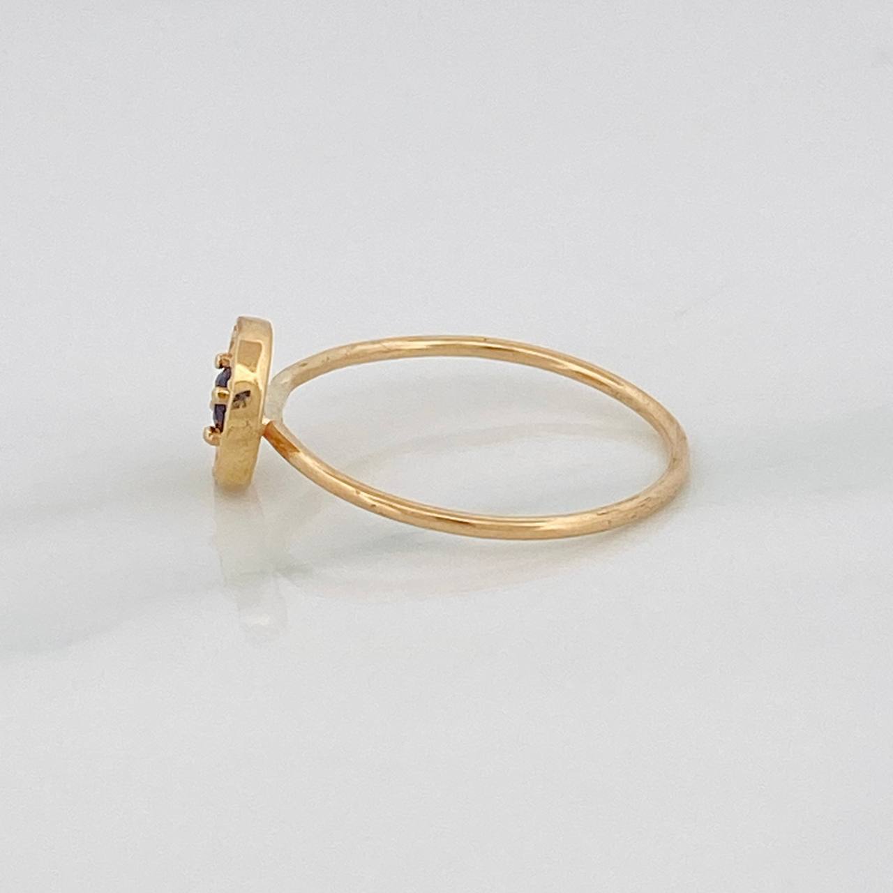 Circle Ring 1.6g / Size 7 1/4 Yellow Gold 18K