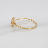Circle Ring 1.6g / Size 7 1/4 Yellow Gold 18K