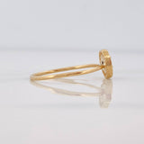 Circle Ring 1.6g / Size 7 1/4 Yellow Gold 18K