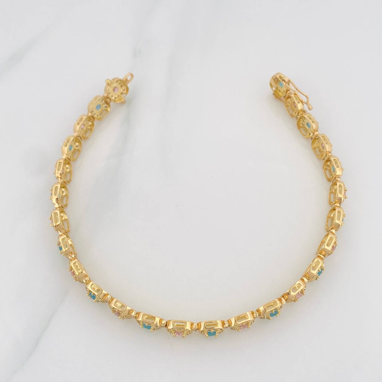 Pulso Tennis 14.7g / 7 1/2 in / 6.6mm Oro Amarillo 18K