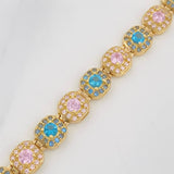 Pulso Tennis 14.7g / 7 1/2 in / 6.6mm Oro Amarillo 18K