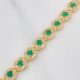 Pulso Tennis 13.55g / 7 3/4 in / 6.1mm Oro Amarillo 18K