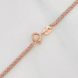 Franco Chain 3.1g / 20 in / 1.4mm Two-Tone White and Rose Gold 18K