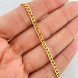 Pulso Cubano 2.5g / 7 3/4 in / 3.2mm Oro Amarillo 18K
