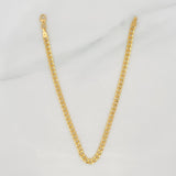 Pulso Cubano 2.5g / 7 3/4 in / 3.2mm Oro Amarillo 18K