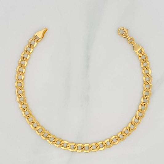 Pulso Cubano 5.25g / 7 3/4 in / 5.2mm Oro Amarillo 18K