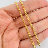 Cadena Escalera Volga 5.3g / 24 in / 2.9mm Oro Amarillo 18K