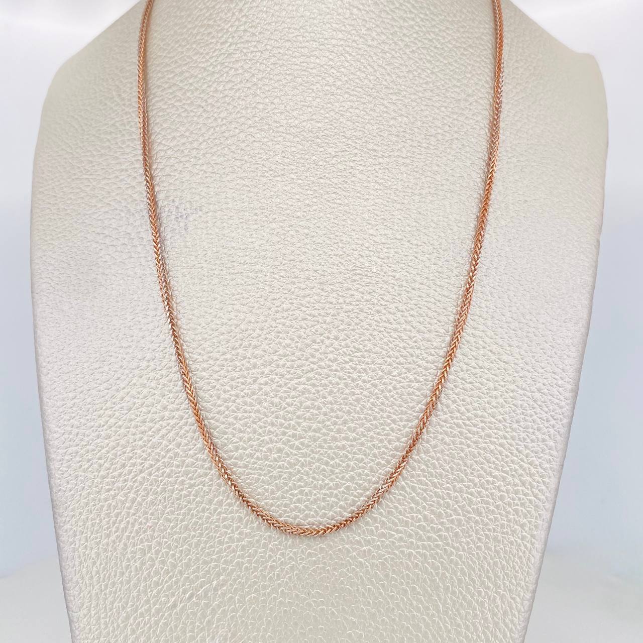 Franco Chain 3.1g / 20 in / 1.4mm Two-Tone White and Rose Gold 18K