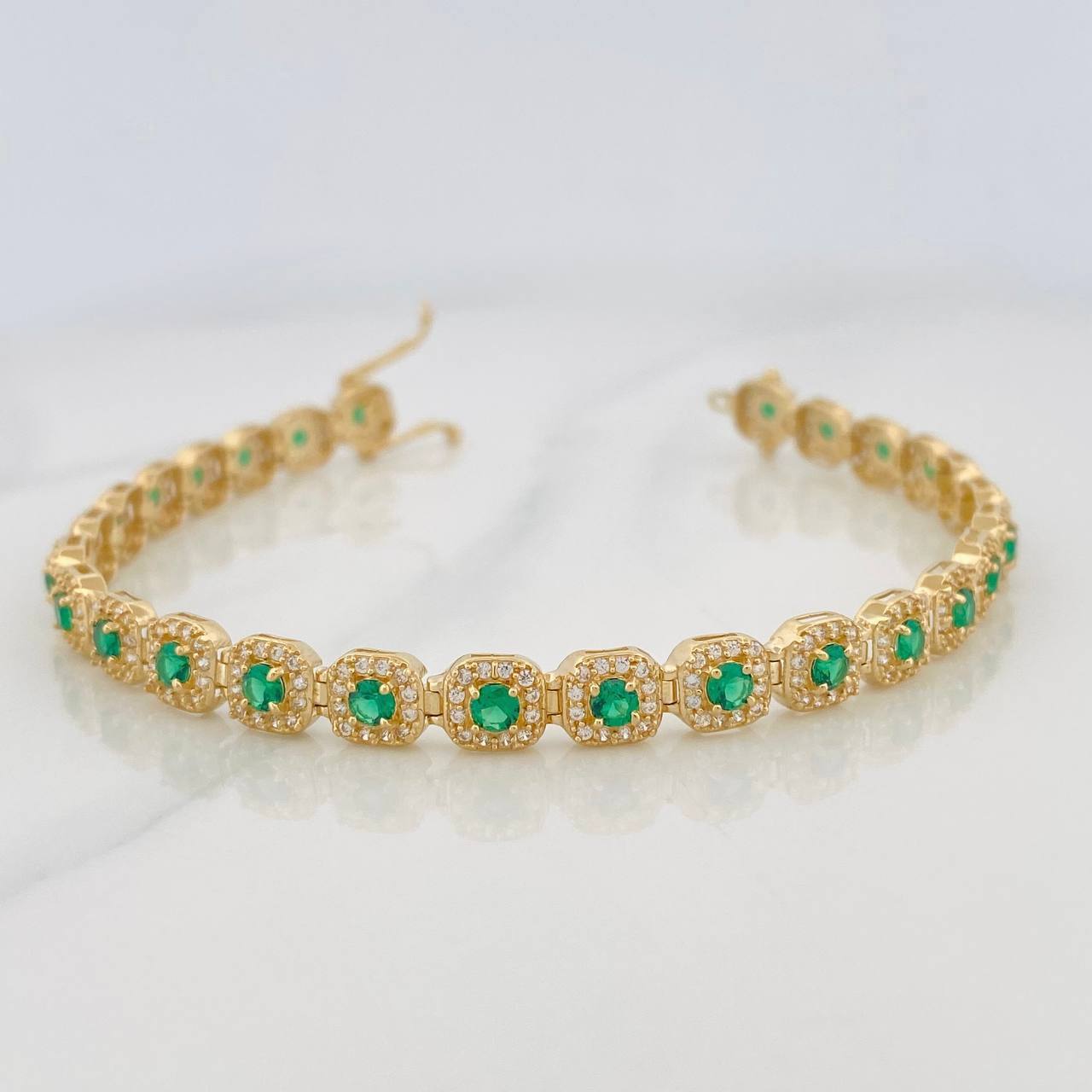 Pulso Tennis 13.55g / 7 3/4 in / 6.1mm Oro Amarillo 18K