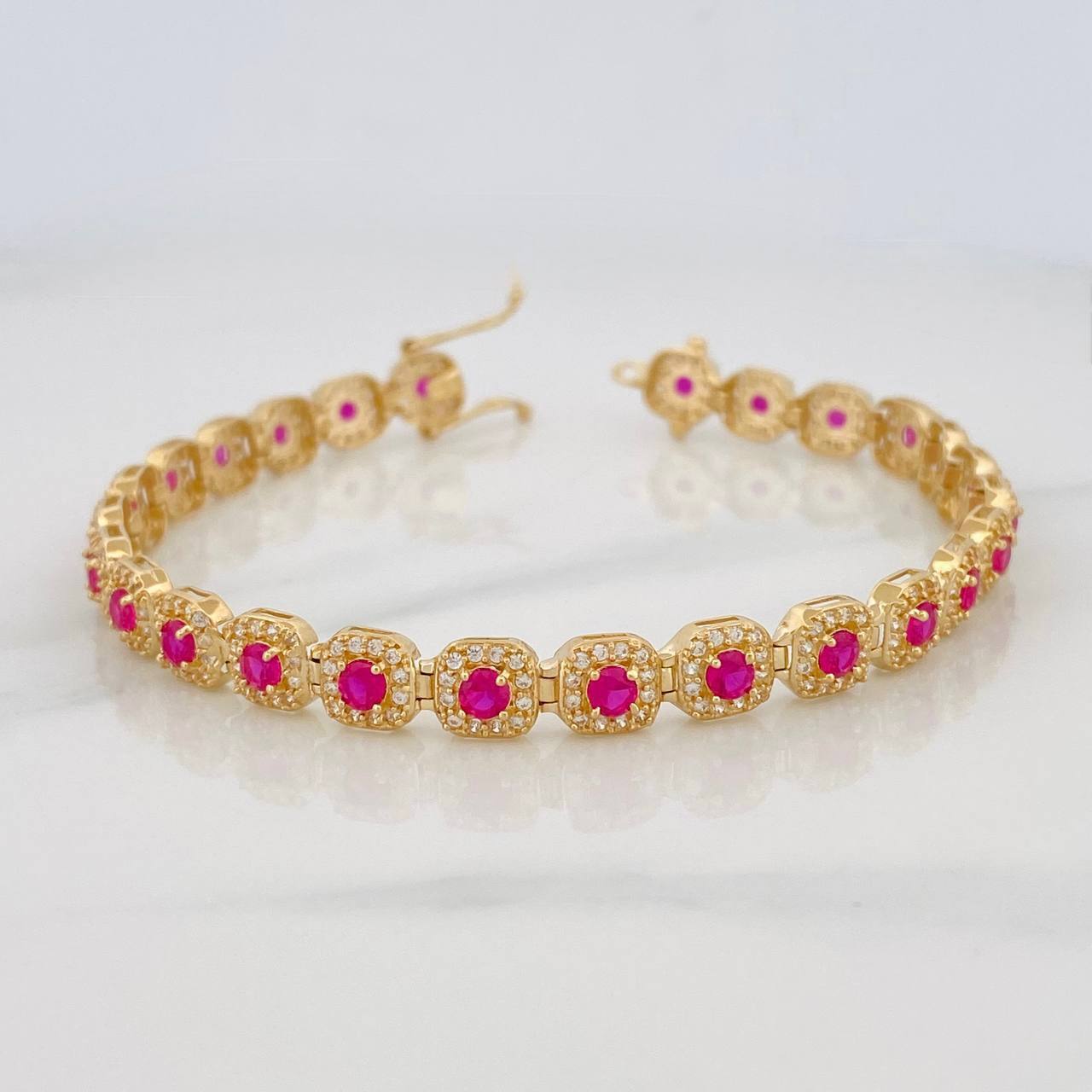 Pulso Tennis 13g / 7 1/2 in / 6.1mm Oro Amarillo 18K