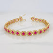 Pulso Tennis 13g / 7 1/2 in / 6.1mm Oro Amarillo 18K