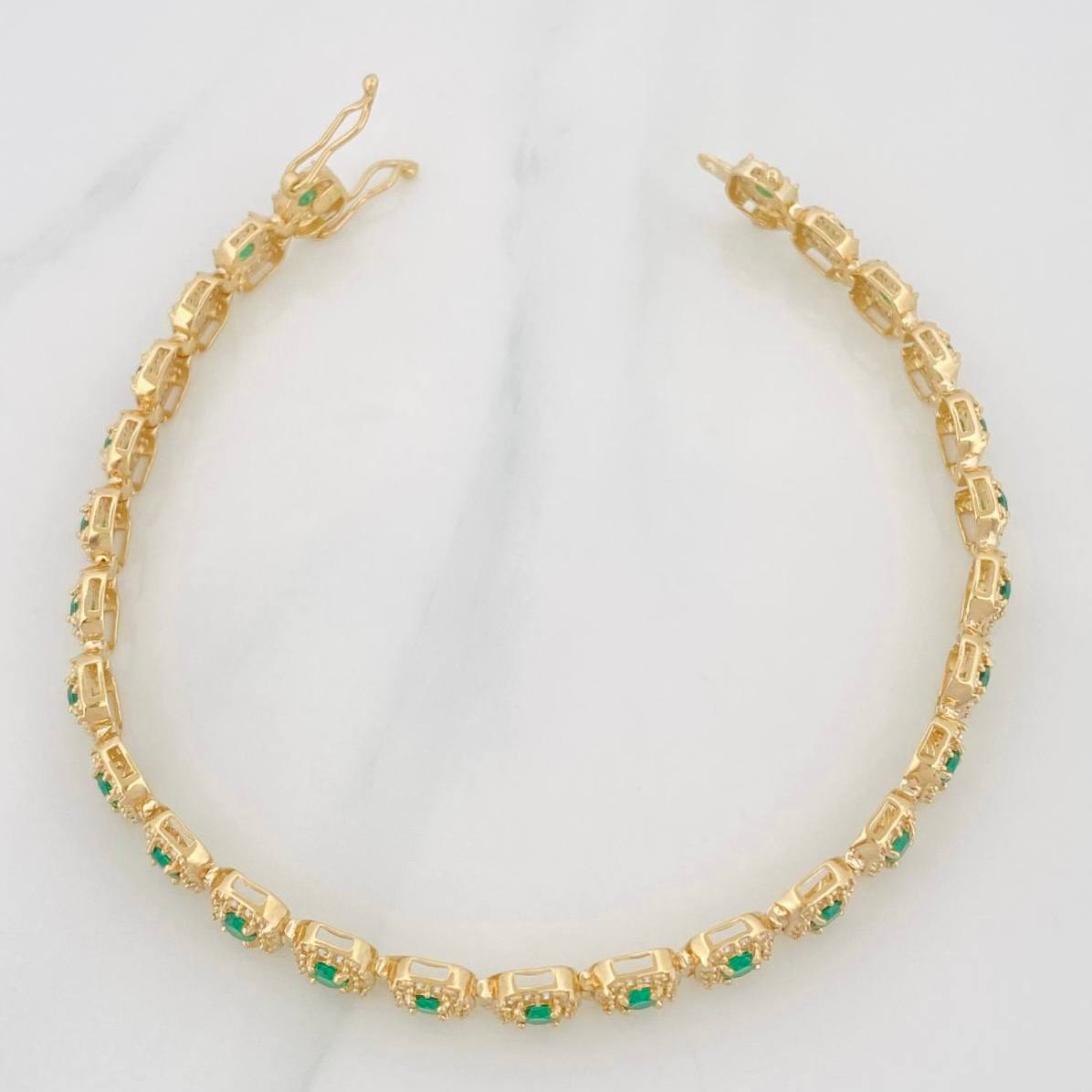 Pulso Tennis 13.55g / 7 3/4 in / 6.1mm Oro Amarillo 18K