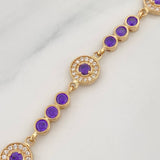 Bracelet Halo Tennis 10.6g / 7 1/2 in / 4.14mm Yellow Gold 18K