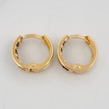 Candongas Carril 1.75g / 1/2 in Oro Amarillo 18K