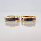 Candongas Carril 1.75g / 1/2 in Oro Amarillo 18K