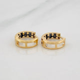 Candongas Carril 1.75g / 1/2 in Oro Amarillo 18K