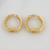 Candongas Carril 1.15g / 1/2 in Oro Amarillo 18K