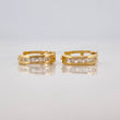 Candongas Carril 1.15g / 1/2 in Oro Amarillo 18K