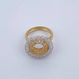 Ring Hoops 4.65gr / T6 3/4 / Two Yellow White Gold +3 18K &