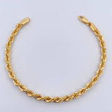 Pulso Lazo 4.1gr / 19cm / 4.1mm Oro Amarillo +3 18K &