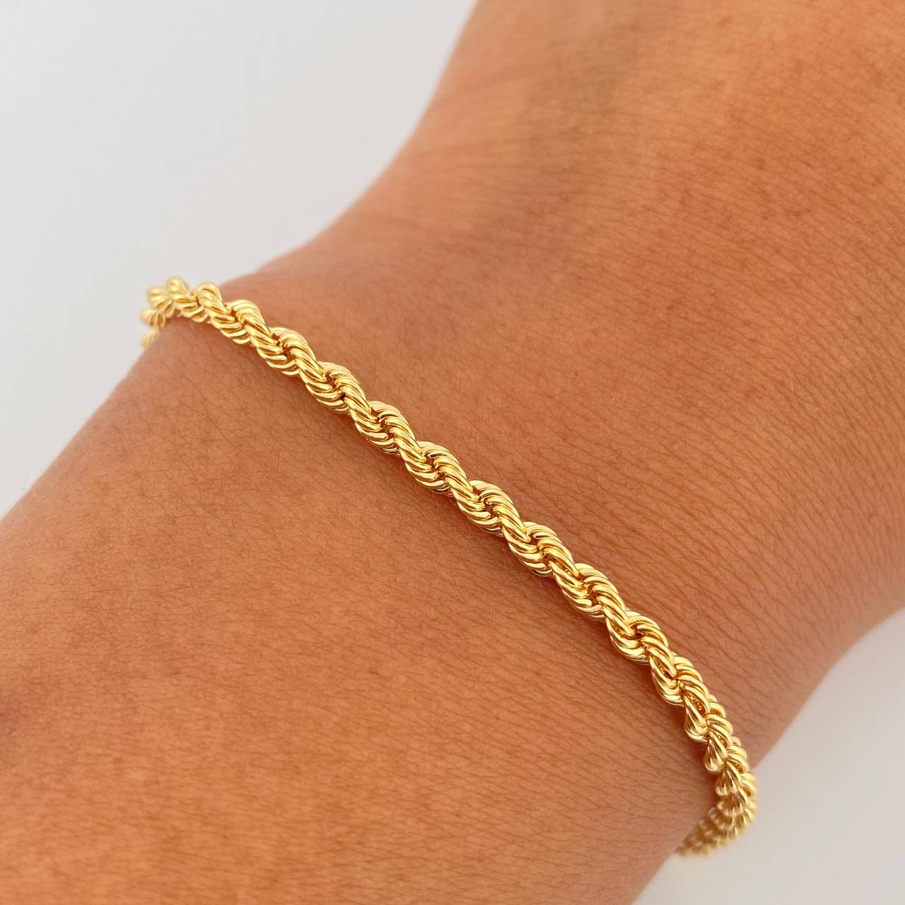 Bracelet Lazo 2.4gr / 19.3cm / 2.5mm Yellow Gold +3 18K &