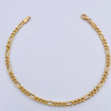 Bracelet Figaro 2.3gr / 19cm / 2.7mm Yellow Gold +1 18K &