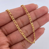 Bracelet Figaro 2.3gr / 19cm / 2.7mm Yellow Gold +1 18K &