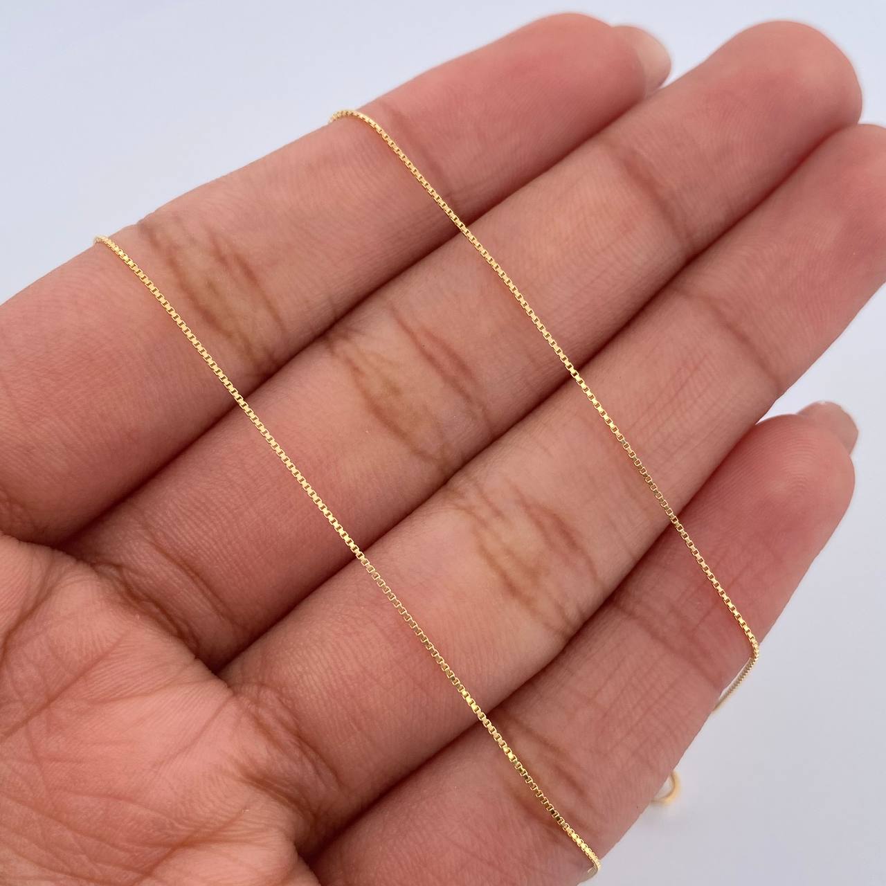 Cadena Veneciana 0.95gr / 45cm / 0.4mm Oro Amarillo +3 18K &