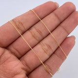 Cadena Veneciana 0.95gr / 45cm / 0.4mm Oro Amarillo +3 18K &