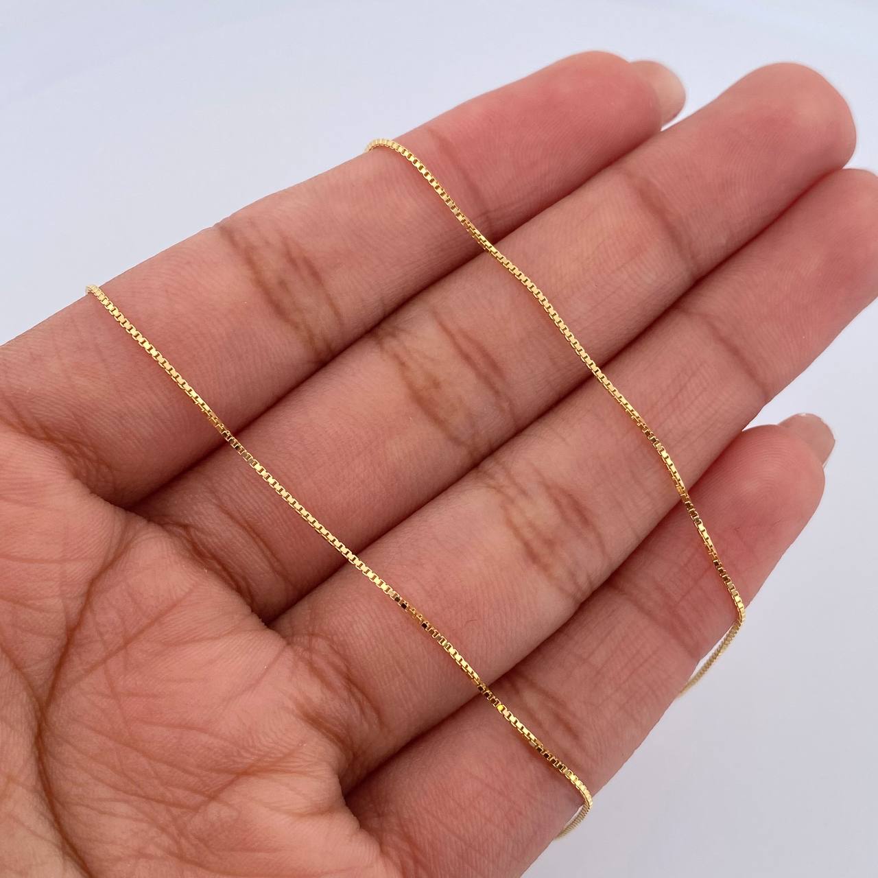 Cadena Veneciana 1.65gr / 45cm / 0.7mm Oro Amarillo +3 18K &