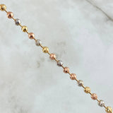 Military Chain 24.2gr / 62cm / 4mm Diamond Cut Three Golds 18K