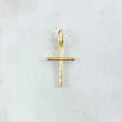 Dije Cruz Lisa 0.95gr / 2.5cm / Oro Amarillo 18K
