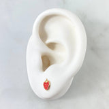 Strawberry Stud Earrings 0.6gr / 18K Gold *