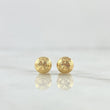 Topos Media Bola 0.7gr / 6mm Diamantada Lineal Oro Amarillo 18K