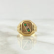 Anillo Sello Trinity 4.25gr / T9 1/2 / Oro Amarillo 18K