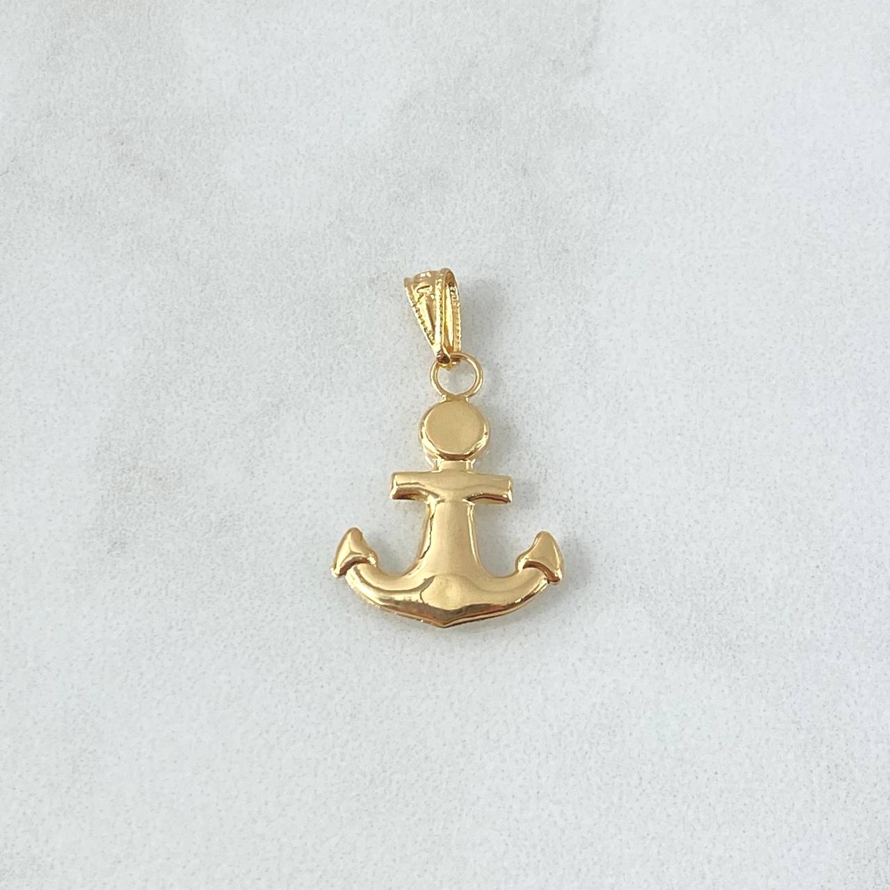 Pendant Anchor 0.9gr / 2.9cm / Yellow Gold 18K Edged Charger