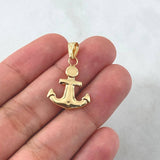 Pendant Anchor 0.85gr / 2.8cm / Yellow Gold 18K Edged Charger ©